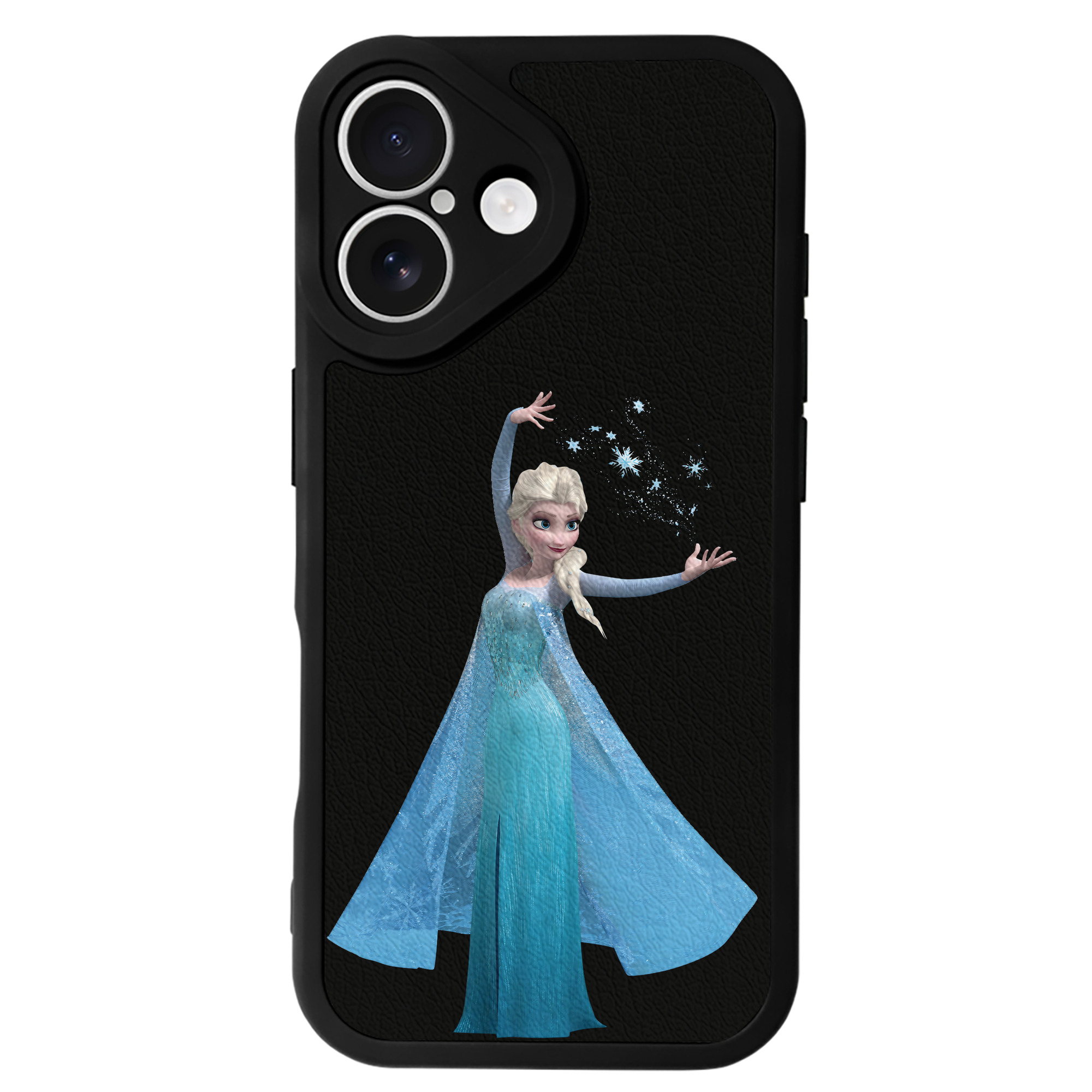 （画像用） アナと雪の女王 アンナ エルサ Frozen Anna Elsa 【iPhone 16シリーズ対応】シリコンスマホケース（レザー調） 材質：シリコン